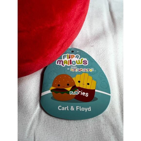 Squishmallows Flip A Mallows 8" Carl & Floyd Burger Fries Original Plush NEW NWT - Picture 16 of 16
